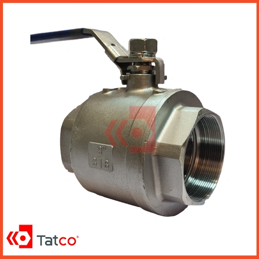 WOG Stainless Steel 316-1 شیر توپی دو تکه 1000WOG استنلس استیل 316