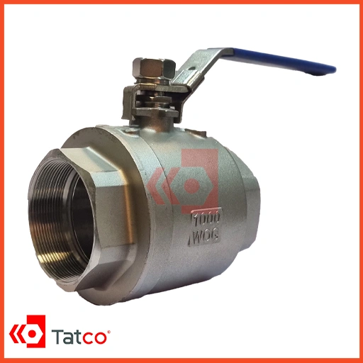 WOG Stainless Steel 316-2 شیر توپی دو تکه 1000WOG استنلس استیل 316