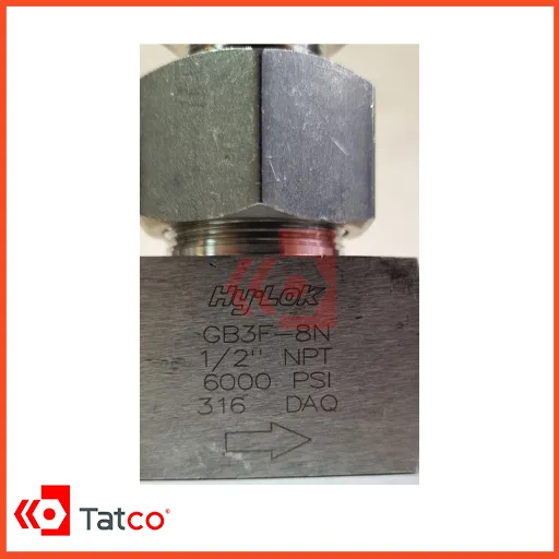 Needle Valve - HY-LOK Brand GB3F-8N, Size 12 NPT (2)